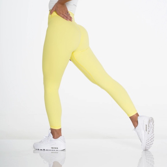 NVGTN Canary Yellow signature Leggings - Picture 1 of 5